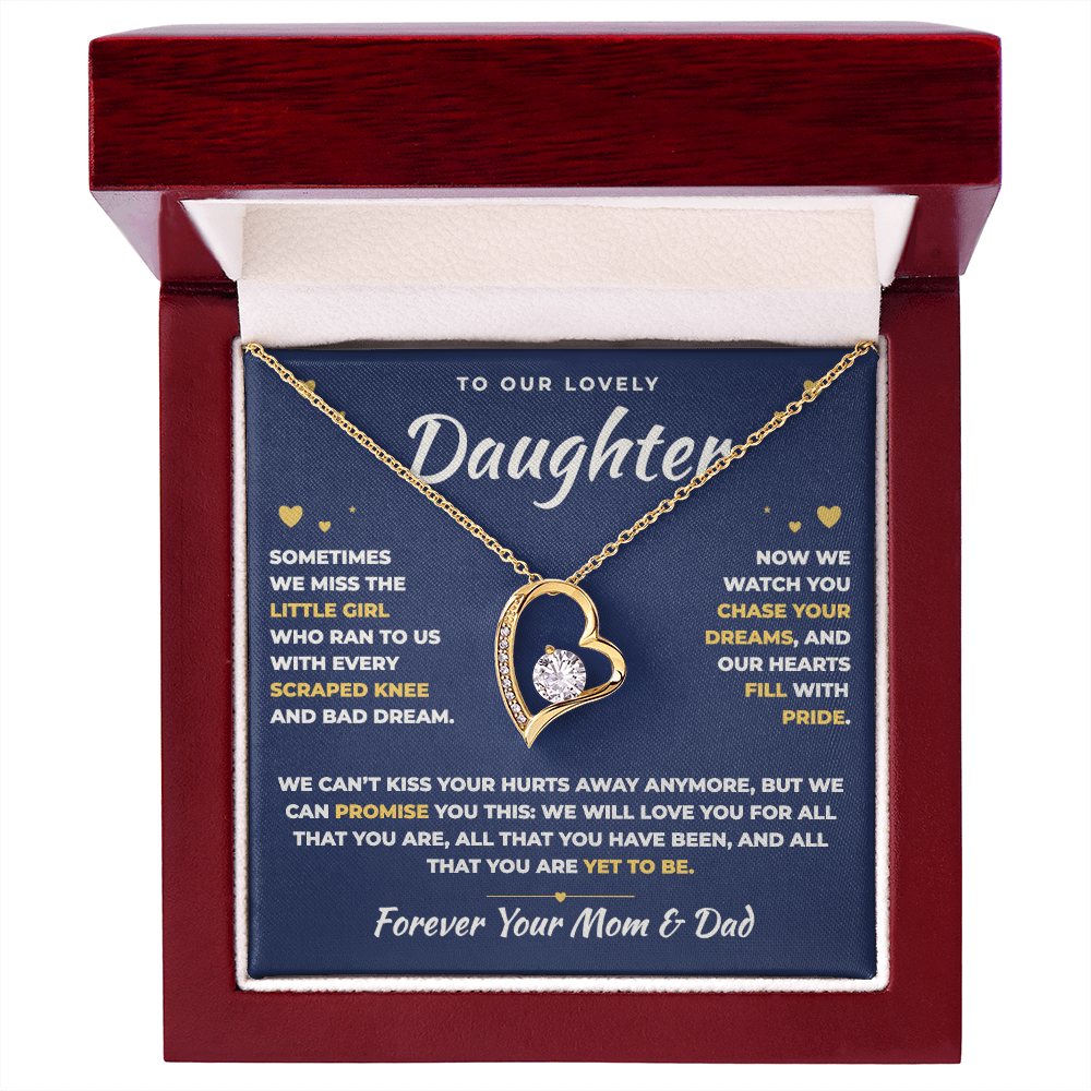 To Our Daughter Necklace From Mom & Dad – All That You Are Yet To Be