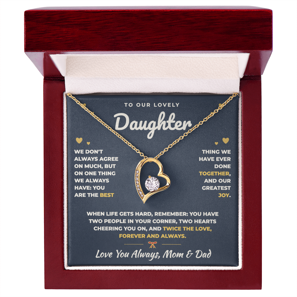 To Our Daughter Necklace From Mom & Dad – The Best Thing We Ever Did Together (md.both.2.fl)