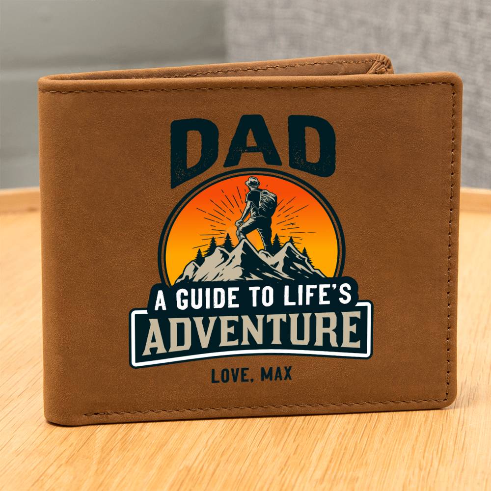 Dad Wallet Personalized - A Guide to Life's Adventure (d.1.wlp)