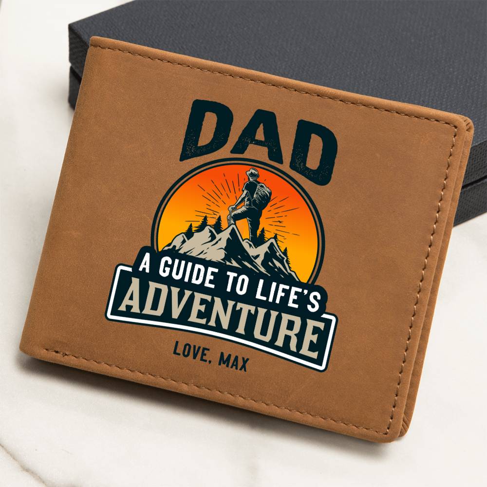 Dad Wallet Personalized - A Guide to Life's Adventure (d.1.wlp)