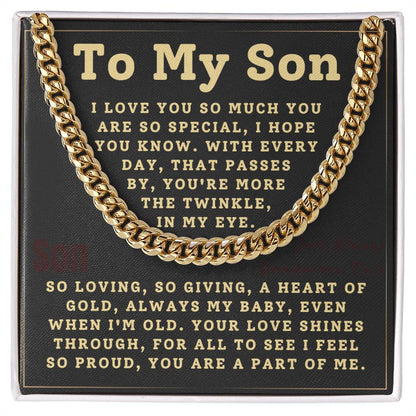 Son Always My Baby Cuban Link Chain (s.010.clc)