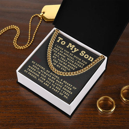 Son Always My Baby Cuban Link Chain (s.010.clc)