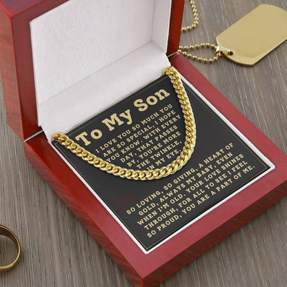 Son Always My Baby Cuban Link Chain (s.010.clc)