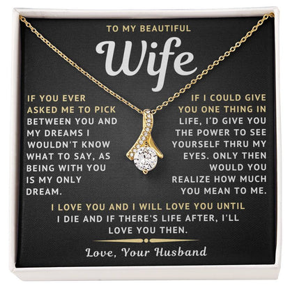 To My Beautiful Wife Necklace - Only Dream (189.lk.029-10)
