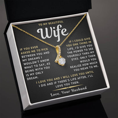 To My Beautiful Wife Necklace - Only Dream (189.lk.029-10)