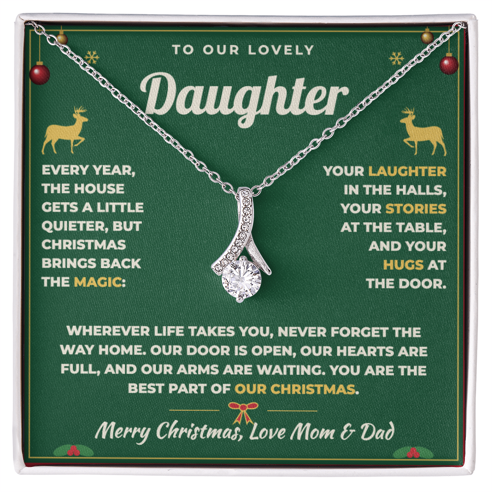 To Our Daughter Christmas Necklace From Mom & Dad – The Best Part of Our Christmas (md.home.2.al)