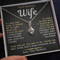 To My Beautiful Wife Necklace - If I had one wish (189.al.030-1)