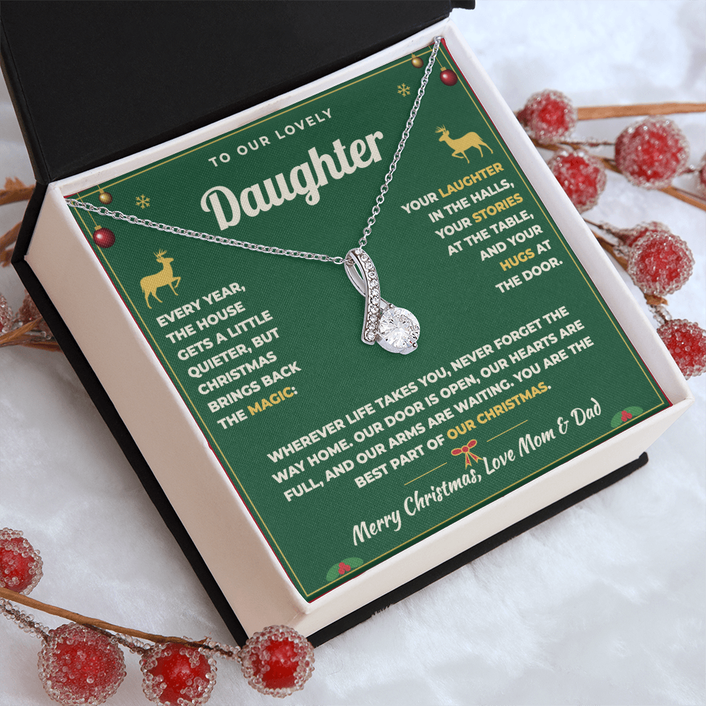 To Our Daughter Christmas Necklace From Mom & Dad – The Best Part of Our Christmas (md.home.2.al)