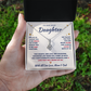 To Our Daughter Necklace From Mom & Dad – Two Hearts, One Love (md.both.1.al)