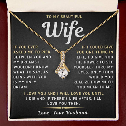 To My Beautiful Wife Necklace - Only Dream (189.lk.029-10)