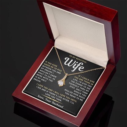 To My Beautiful Wife Necklace - Only Dream (189.lk.029-10)