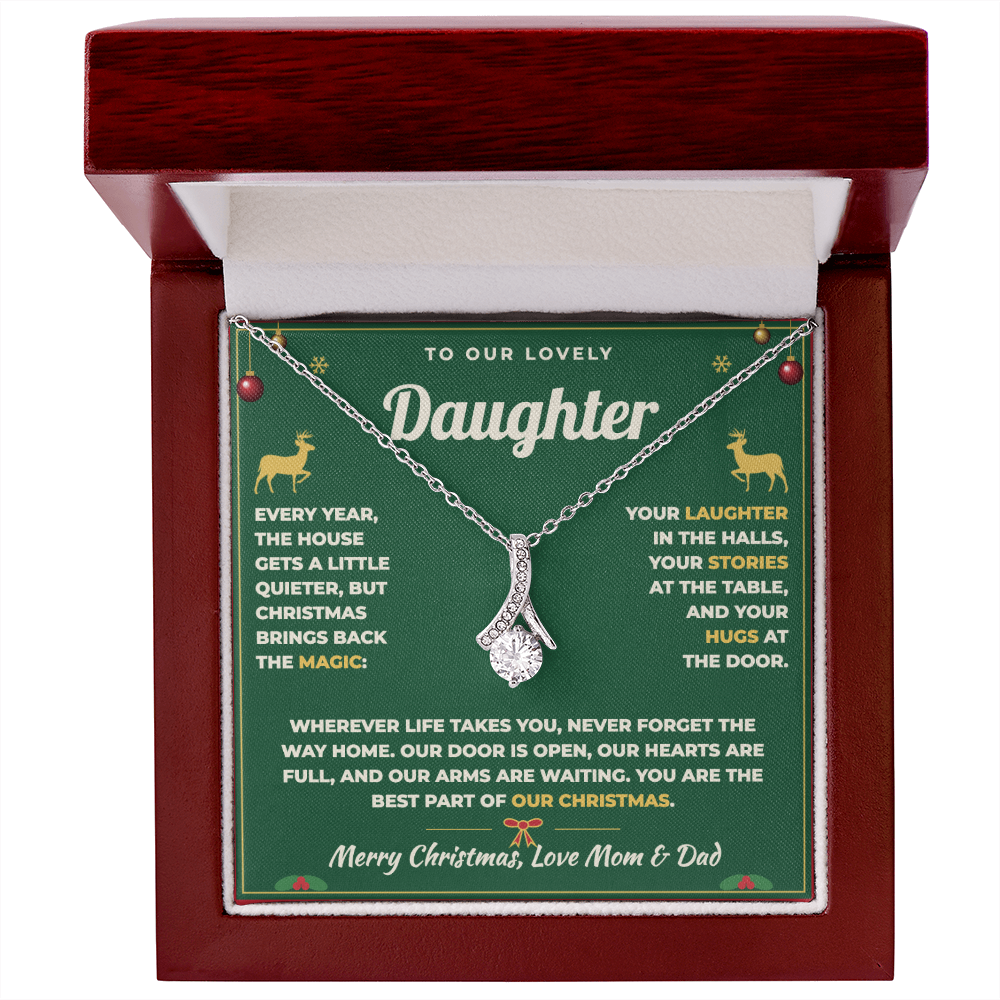 To Our Daughter Christmas Necklace From Mom & Dad – The Best Part of Our Christmas (md.home.2.al)