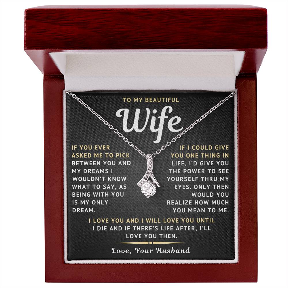 To My Beautiful Wife Necklace - Only Dream (189.lk.029-10)