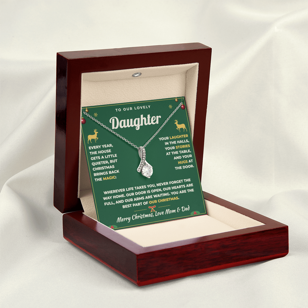 To Our Daughter Christmas Necklace From Mom & Dad – The Best Part of Our Christmas (md.home.2.al)