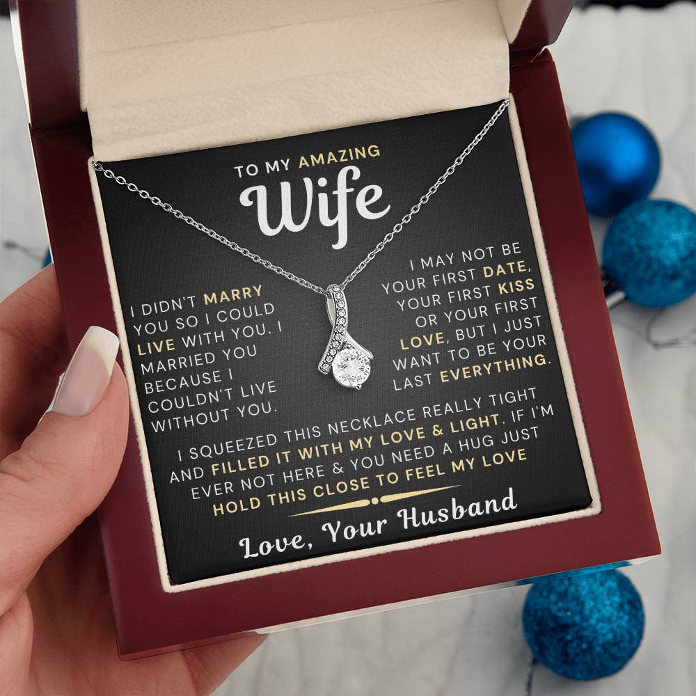 PERSONALIZED NECKLACE FOR FIANCEE - 'My Angel' Infinity Heart Necklace -  WonderSpark