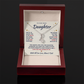 To Our Daughter Necklace From Mom & Dad – Two Hearts, One Love (md.both.1.al)
