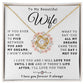 To My Beautiful Wife Necklace - Dreams Came True  (189.lk.029-1)