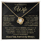 My Beautiful Wife Necklace - I Couldn't Live Without You (189.lk.006b.5.1.2.2)