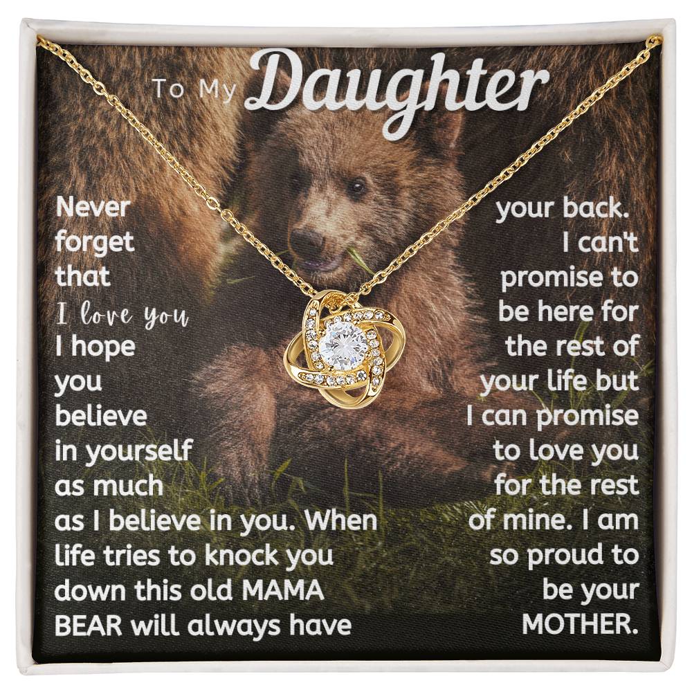 Daughter This Mama Bear Will Always Have Your Back Necklace (d.lk.004)