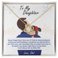 To My Daughter Love Dad Necklace (t25-dd-004)