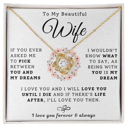 To My Beautiful Wife Necklace - My Dream (189.lk.029)