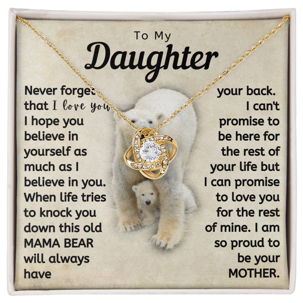 Daughter This Mama Bear Will Always Have Your Back Necklace (d.lk.003)