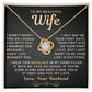 My Beautiful Wife Necklace - I Couldn't Live Without You (189.lk.006b.5.1)