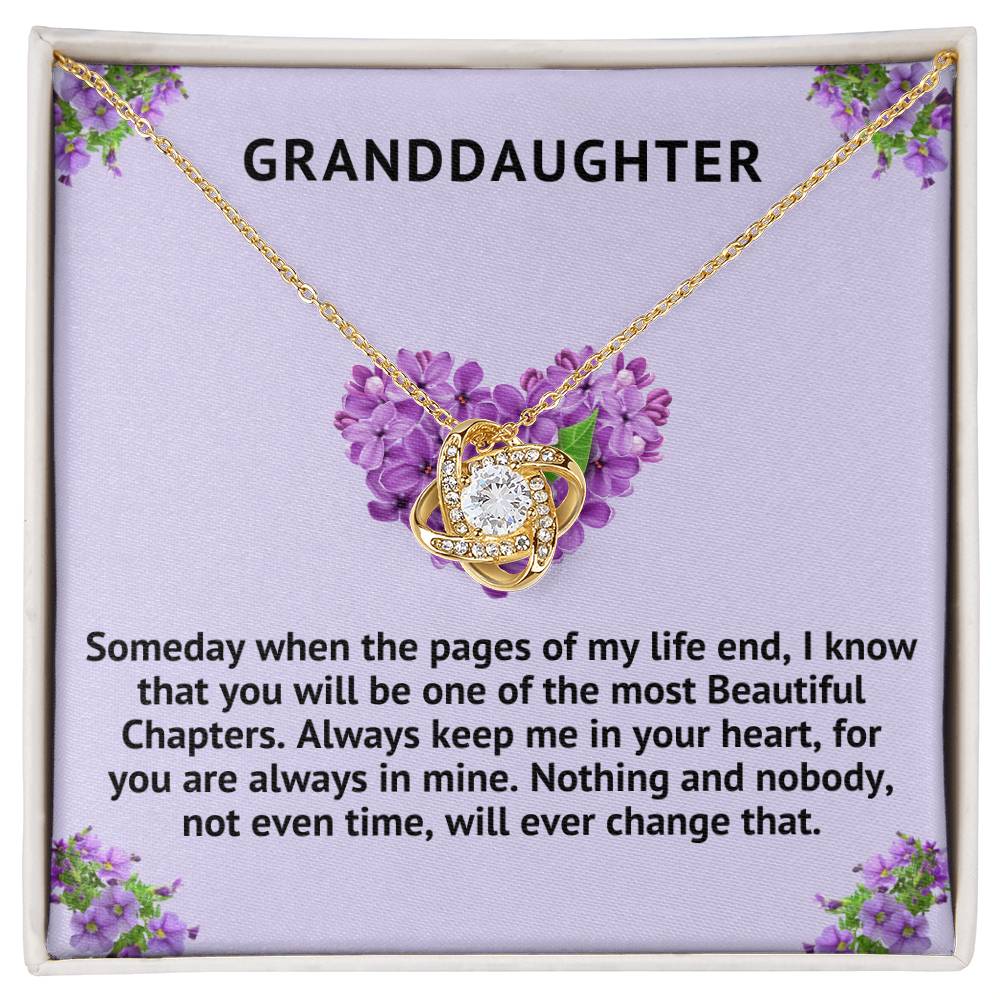 My Beautiful Granddaughter Personalizable Necklace - One of Most Beautiful Chapters (162.lk.320p)