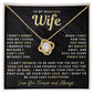 My Beautiful Wife Necklace - I Couldn't Live Without You (189.lk.006b.6.1)