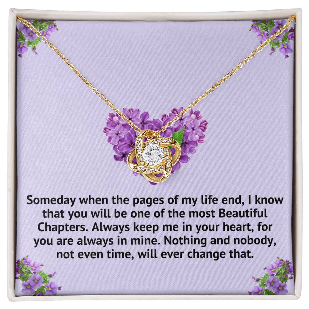 Grandparent to Granddaughter Necklace - Beautiful Chapter (162.lk.320p) Personalize ⬇️