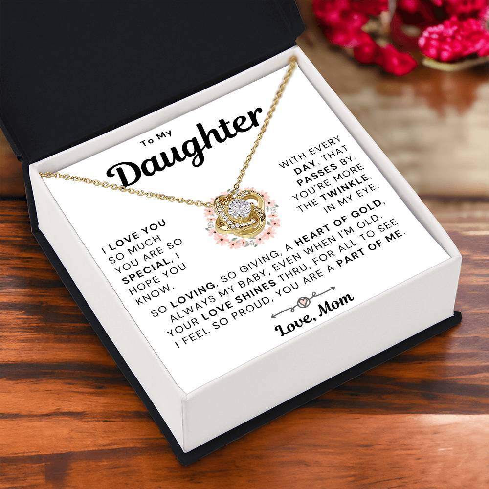 Father Daughter 18k Gold Necklace To My Daughter Never Forget That I l – AZ  Family Gifts