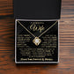 My Beautiful Wife Necklace - I Couldn't Live Without You (189.lk.006b.5.1.2.2)