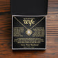 My Beautiful Wife Necklace - I Couldn't Live Without You (189.lk.006b.2)