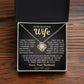 My Beautiful Wife Necklace - I Couldn't Live Without You (189.lk.006b.5.1)