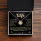 My Beautiful Wife Necklace - I Couldn't Live Without You (189.lk.006b.6.2)