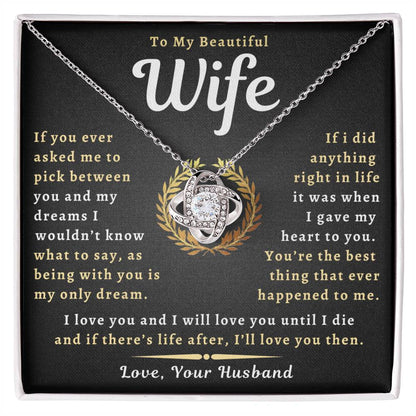 To My Beautiful Wife Necklace - Only Dream (189.lk.029-11)