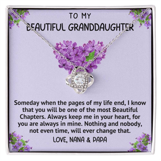 My Beautiful Granddaughter Necklace - One of Most Beautiful Chapters (162.lk.320-lnp)
