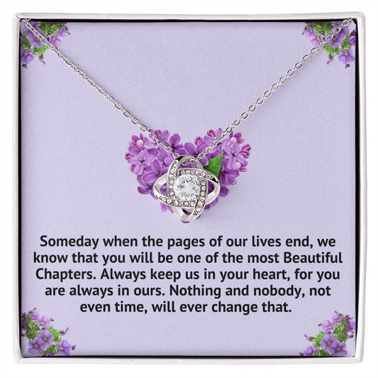 Our Beautiful Granddaughter Beautiful Chapters  Necklace -(162.lk.320p) Personalize ⬇️