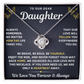 To Our Daughter Necklace From Mom & Dad – Our Love Will Follow You