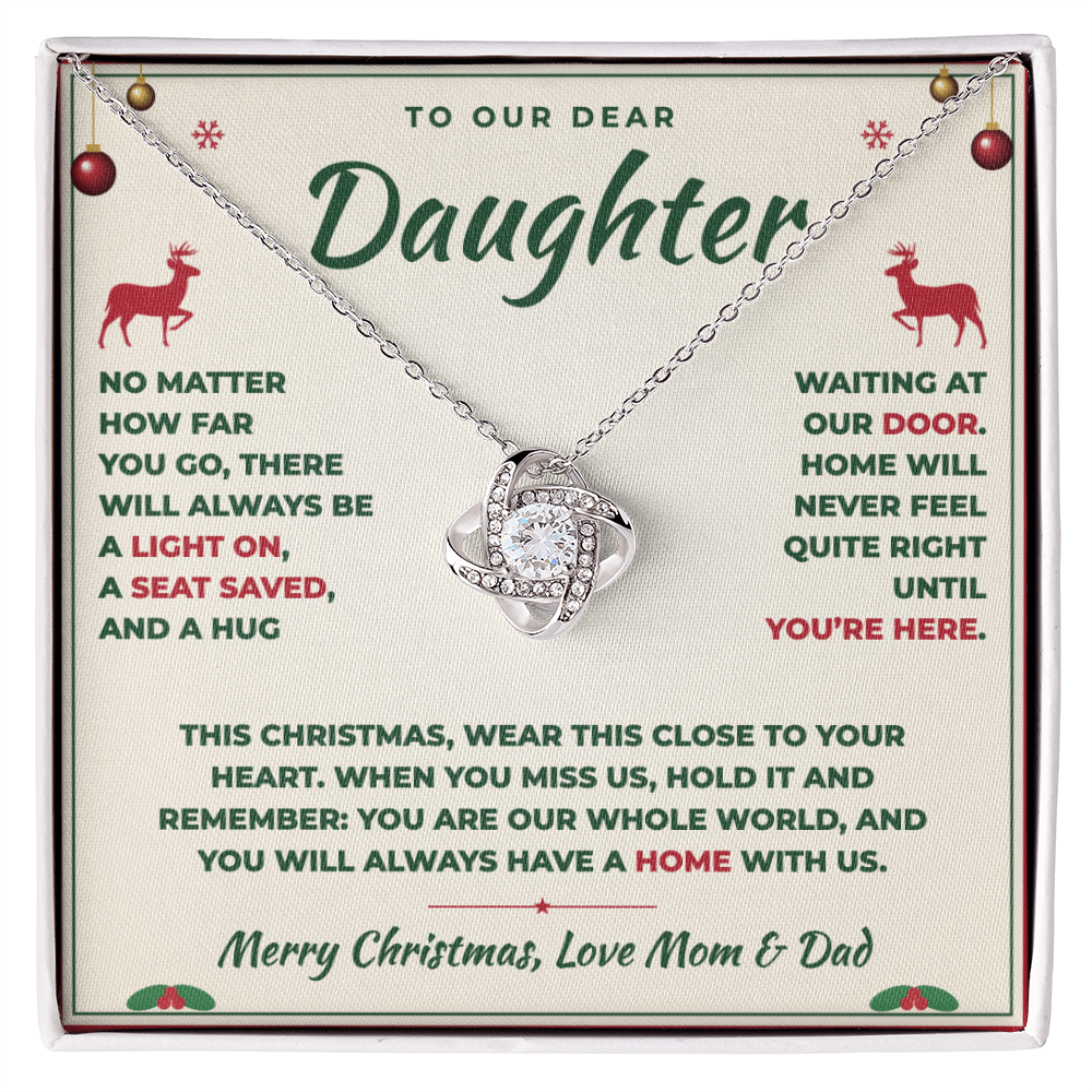 To Our Daughter Christmas Necklace From Mom & Dad – Always a Home With Us (md.home.1.lk)