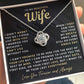 My Beautiful Wife Necklace - I Couldn't Live Without You (189.lk.006b.6.1)