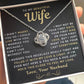 My Beautiful Wife Necklace - I Couldn't Live Without You (189.lk.006b.3) EXPEDITED SHIPPING AVAILABLE AT CHECKOUT