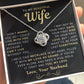 My Beautiful Wife Necklace - I Couldn't Live Without You (189.lk.006b.5.1.3)