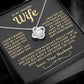 My Amazing Wife Necklace - I Couldn't Live Without You (189.lk.006a.2)