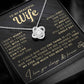 My Beautiful Wife Necklace - I Couldn't Live Without You (189.lk.006b.6.2)