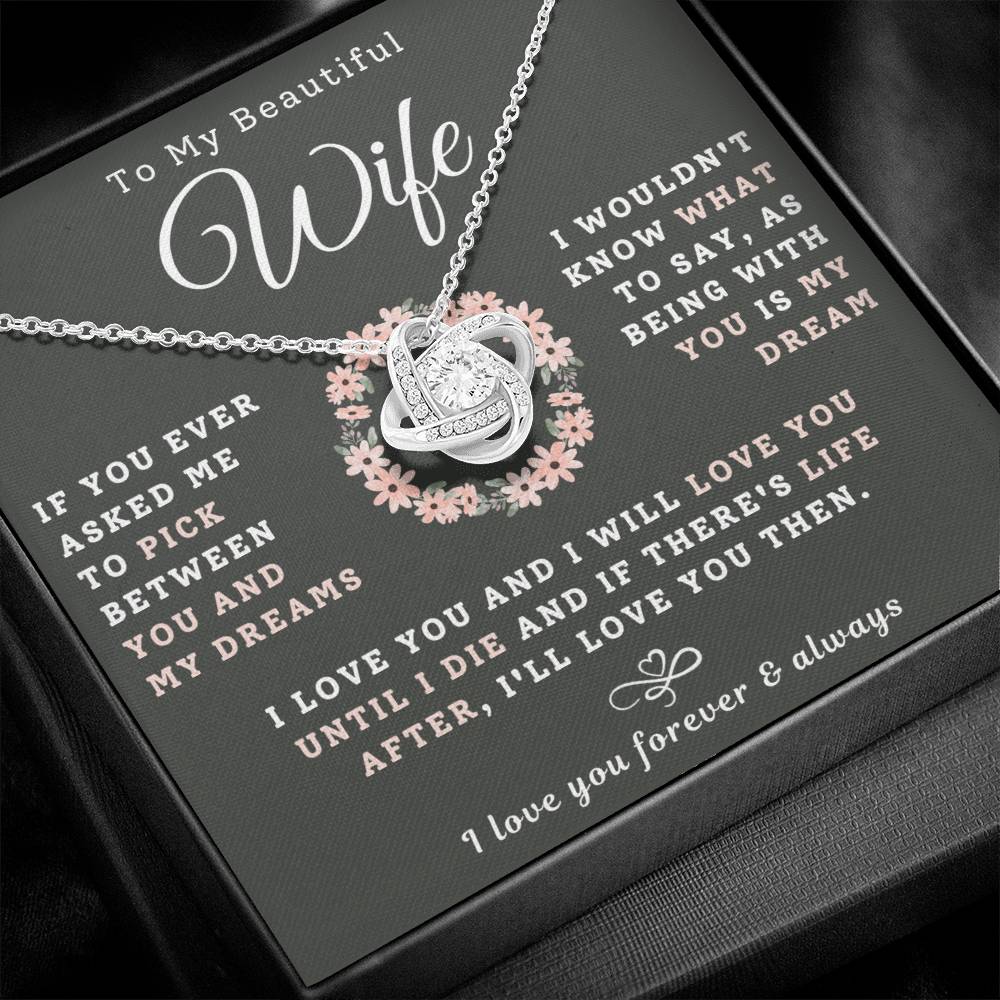 To My Beautiful Wife Necklace - My Dream (189.lk.029-5)