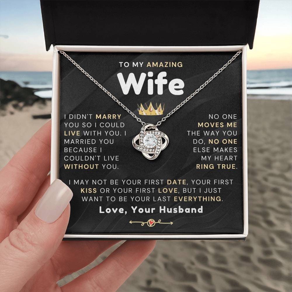 My Amazing Wife Necklace - I Couldn't Live Without You (189.al.006_4)