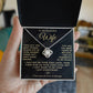 To My Beautiful Wife Necklace - Fit Perfectly In My Heart (189.lk.027)