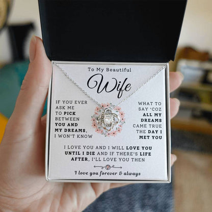To My Beautiful Wife Necklace - Dreams Came True  (189.lk.029-1)