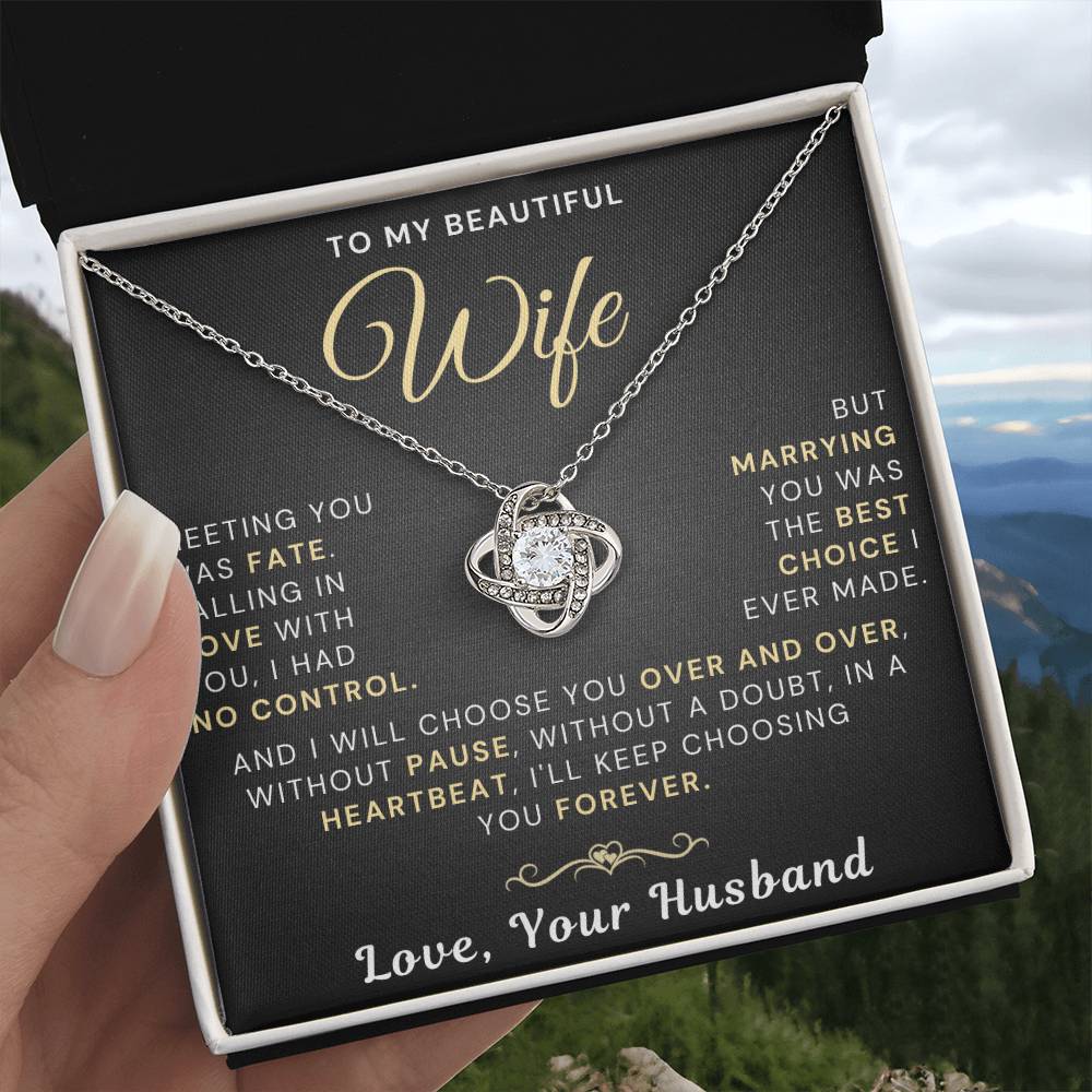 Beautiful Wife Necklace - Best Choice I Ever Made (189.lk.036)